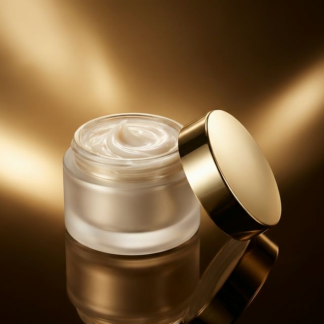 Professional marketing shot of skincare product (Après)